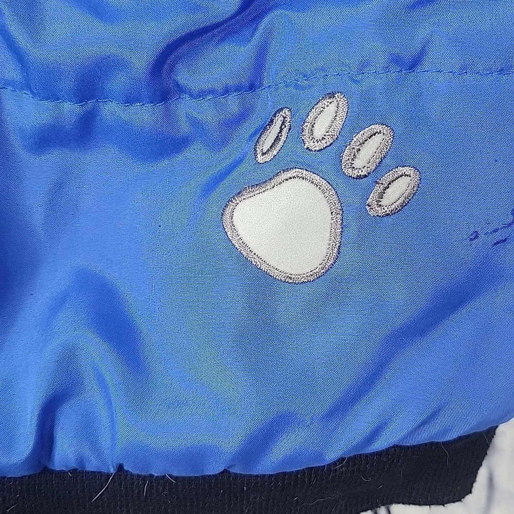 Blue‎ Nylon Stud Dog Velcro Vest Jacket 12.5X14 inches
